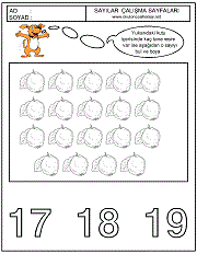 sayılar çizgi çalımaları